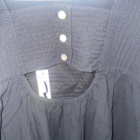 Madewell Cutout-Back Empire Midi Dress Size 2, Black - Picture 6 of 14